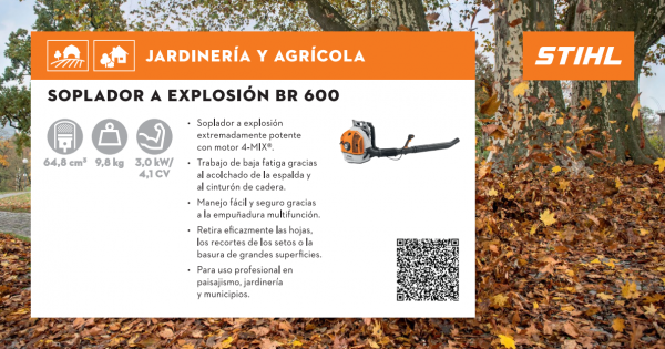 Soplador a explosión BR 600 Stihl - STIHL