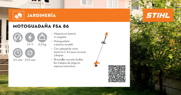 BORDEADORA A BATERIA FSA 86 - STIHL