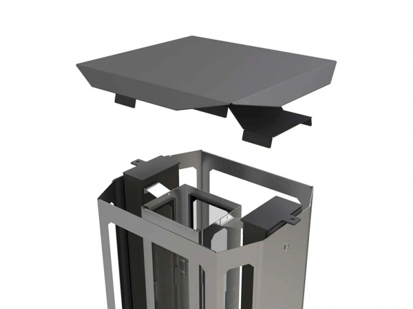 Calefactor Estufa para exterior Oslo pellets Tromen - Columna de fuego - TROMEN