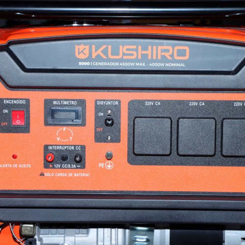 Generador electrico Kushiro - 4000W 220V 5,5HP - KUSHIRO
