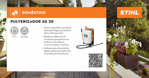 Pulverizador manual de mochila STIHL SG 20 - STIHL