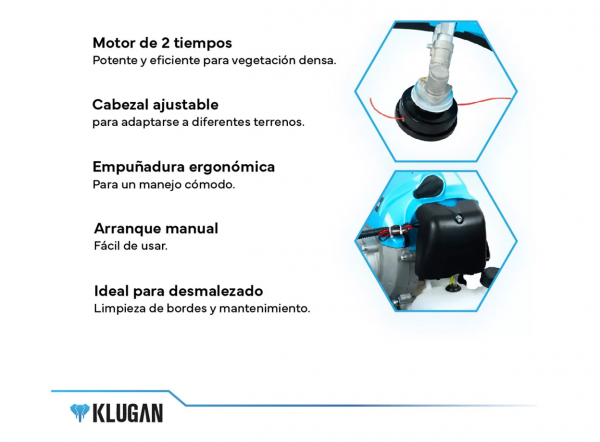 Desmalezadora a exposión 2HP Klugan - MND-52 - BlackWeek