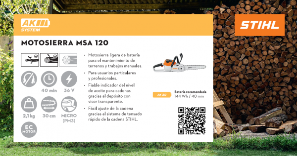 Motosierra MSA 120 Stihl - STIHL