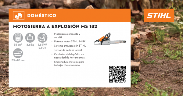 MOTOSIERRA - HOBBISTA - MS 182 - STIHL - STIHL