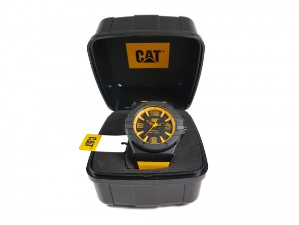Reloj analógico CAT - Negro/Amarillo - Resistente al agua - CAT