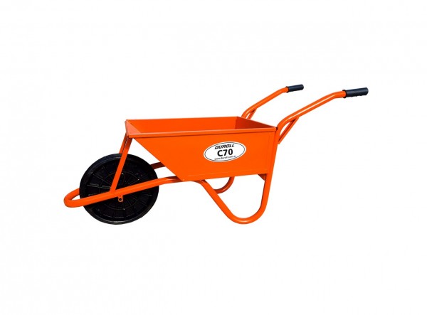 Carretilla de chapa 70L con rueda maciza - Duroll - DUROLL