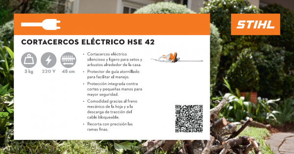 Cortacerco Eléctrico HSE 42 Stihl - STIHL