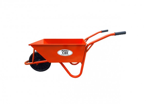 Carretilla de chapa 80L con rueda maciza - Duroll - DUROLL
