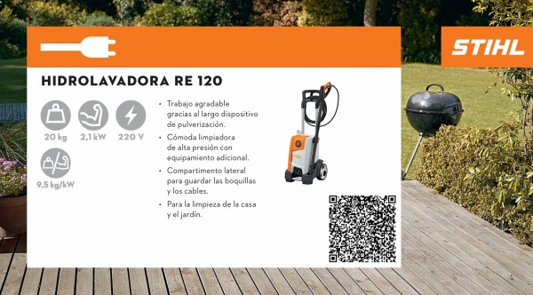 Hidrolavadora Eléctrica Stihl RE 120 - STIHL