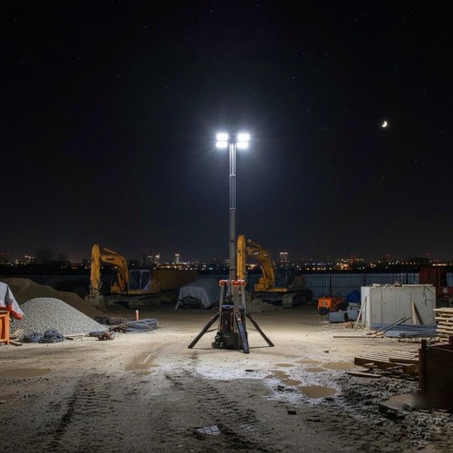 Torre de iluminación profesional a batería de litio - 35.000 a 65.000 lúmenes - SE1000MAX - Sumienergy
