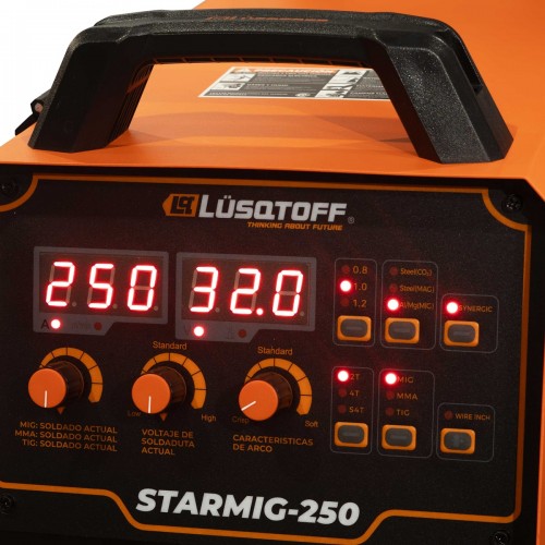 Soldadora Inverter STARMIG-250 - Multiproceso MIG TIG MMA - LUSQTOFF