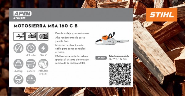 MOTOSIERRA MSA 160 C-BQ - STIHL