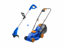 Combo - Cortacésped eléctrico 1200W + Bordeadora 350W Wadfow