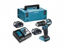 Taladro con percutor Inalámbirco Makita - Kit en maletín