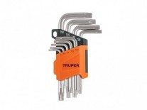 Juego de 9 llaves Torx - Trupper