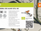 Mini Motosierra GTA 40 Stihl Podadora Profesional - Kit con 2 baterías, cargador y maletín - STIHL