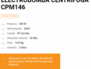 BOMBA CENTRIFUGA LUSQTOFF CPM146 - CUB CADET